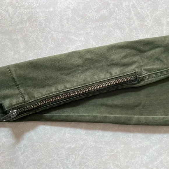 J Crew Cargo Olive Green Skinny Stretch Pants‎ Zippers size 32 - Picture 8 of 13